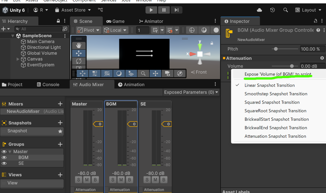 【Unity】Sliderを使った音量調整機能 - ChizuhamuChushin